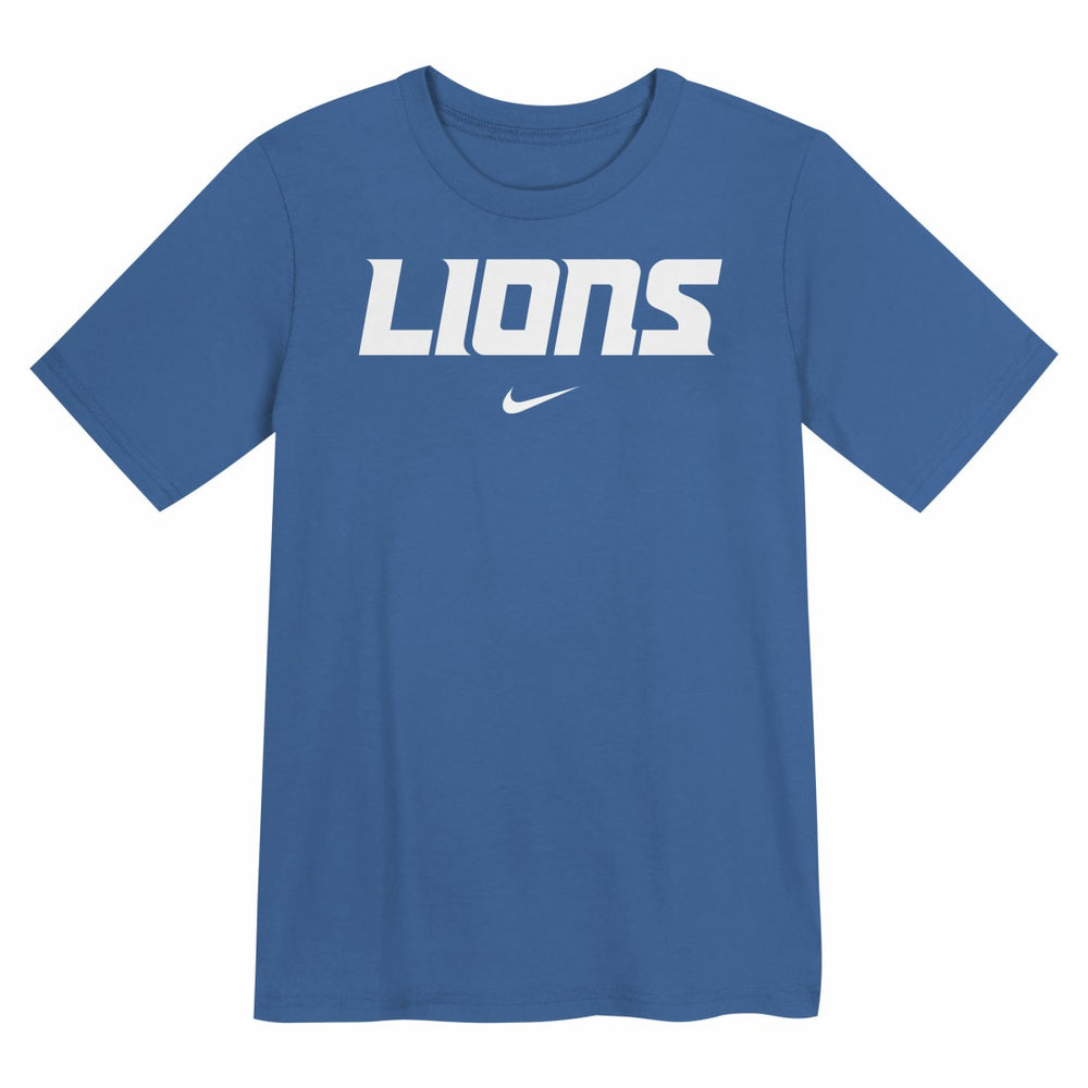 Detroit Lions Preschool Wordmark T-Shirt Blue