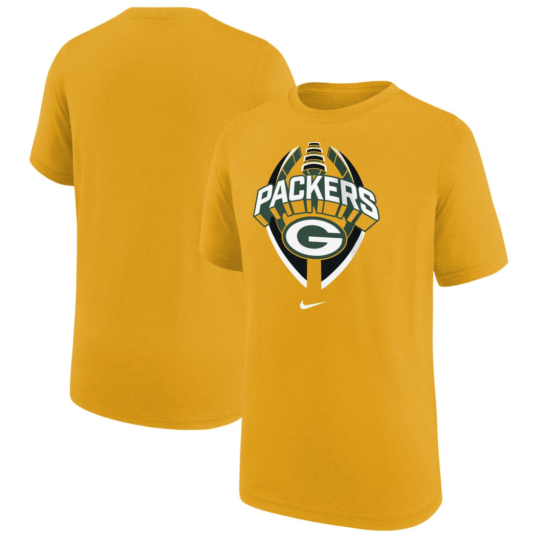 Green Bay Packers Youth Icon Legend T-Shirt Gold