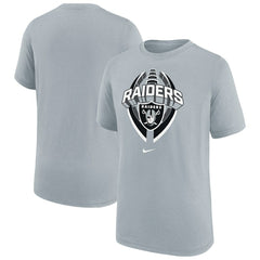Las Vegas Raiders Youth Icon Legend T-Shirt Gray