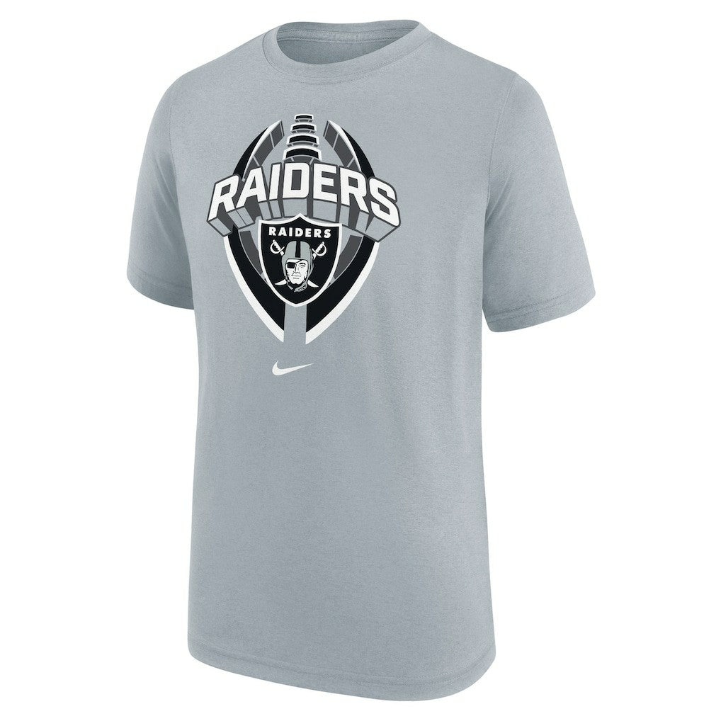 Las Vegas Raiders Youth Icon Legend T-Shirt Gray