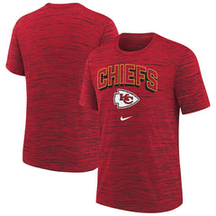 Kansas City Chiefs Youth Sideline Velocity Performance T-Shirt Red