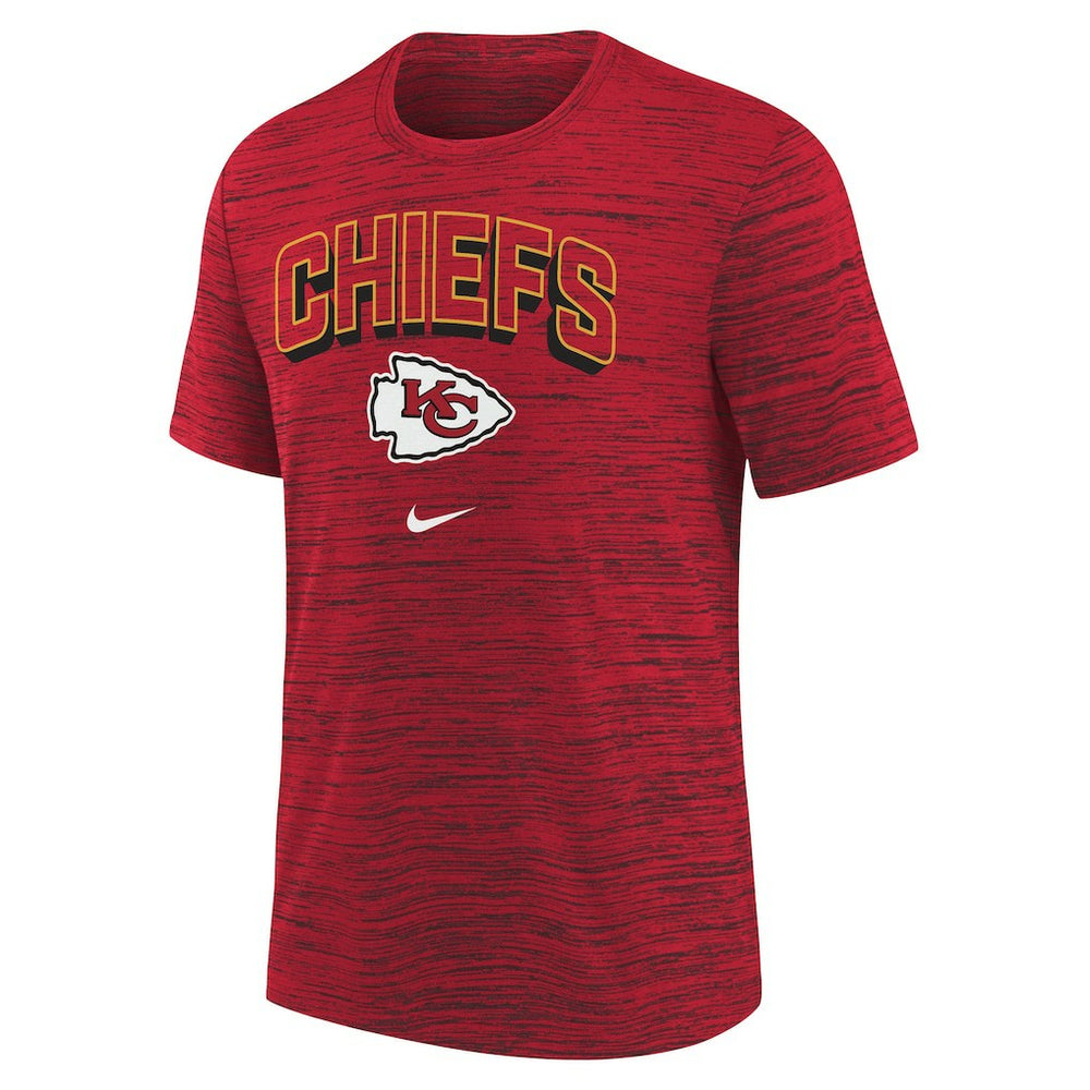 Kansas City Chiefs Youth Sideline Velocity Performance T-Shirt Red
