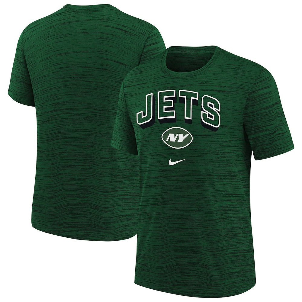 New York Jets Youth Sideline Velocity Performance T-Shirt Green