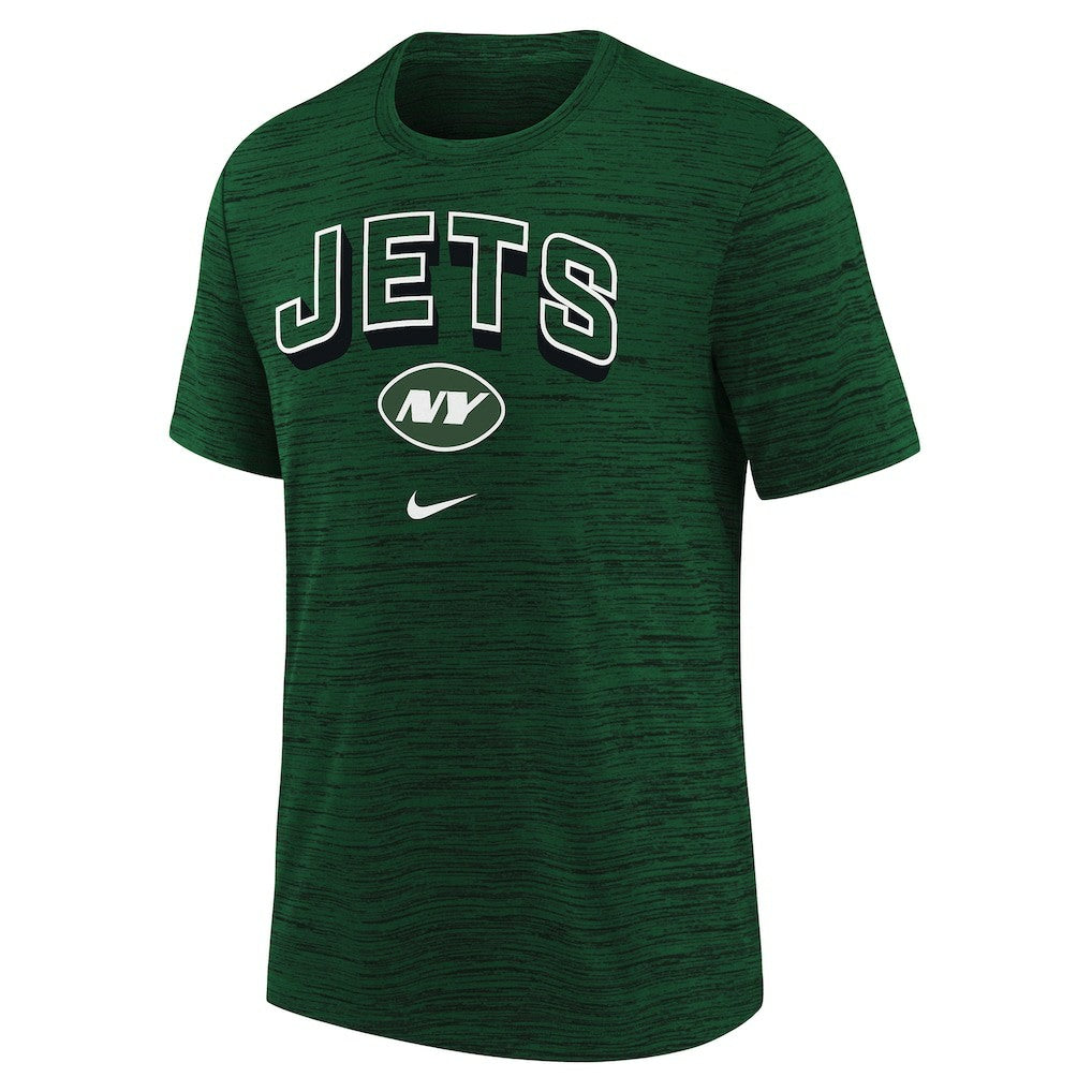 New York Jets Youth Sideline Velocity Performance T-Shirt Green