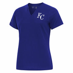 Kansas City Royals Antigua Women's Notch Neck T-Shirt - Royal T-shirts