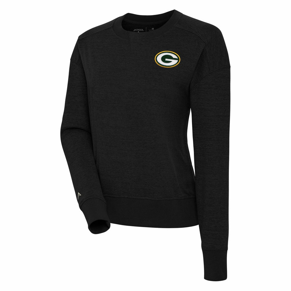 Green Bay Packers Antigua Women's Forward Fleece Pullover Sweatshirt Black