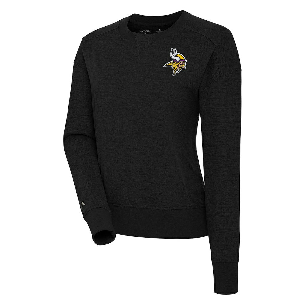 Minnesota Vikings Antigua Women's Forward Fleece Pullover Sweatshirt Black