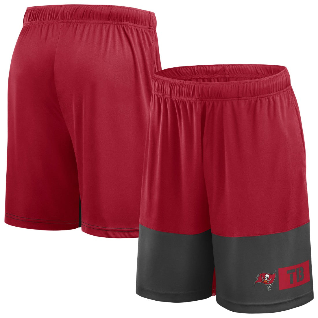 Tampa Bay Buccaneers Big & Tall Best of the Best Performance Shorts Red/Pewter