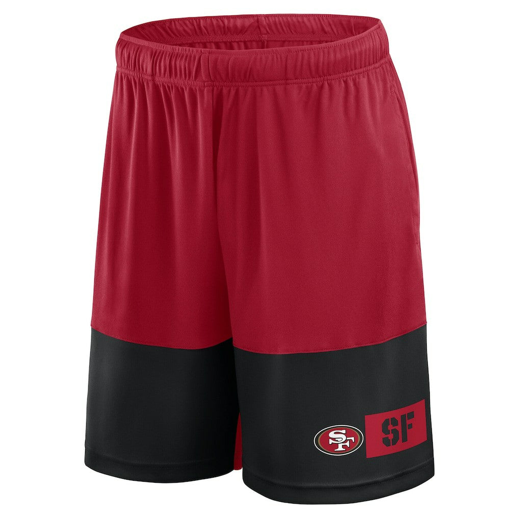 San Francisco 49ers Big & Tall Best of the Best Performance Shorts Scarlet/Black