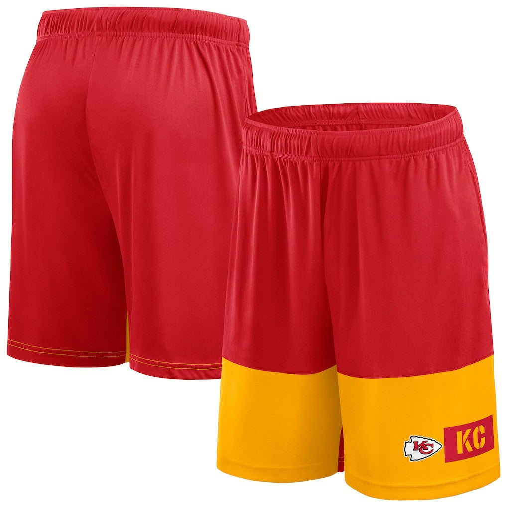 Kansas City Chiefs Big & Tall Best of the Best Performance Shorts Red/Gold