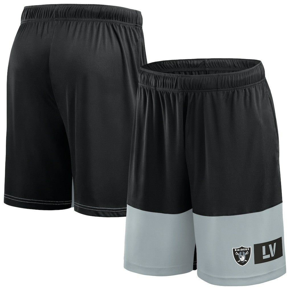 Las Vegas Raiders Big & Tall Best of the Best Performance Shorts Black/Silver