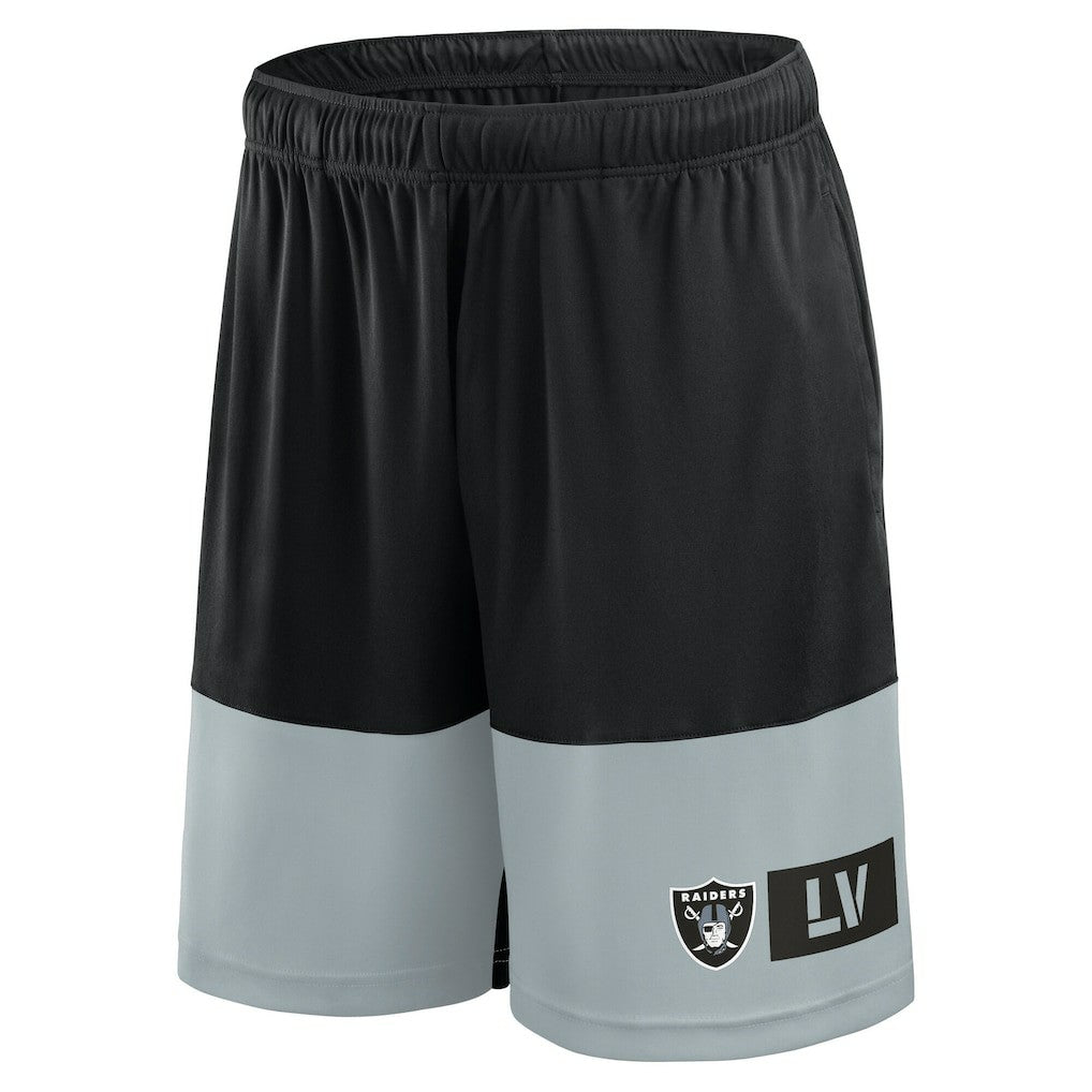 Las Vegas Raiders Big & Tall Best of the Best Performance Shorts Black/Silver