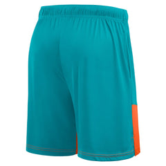 Miami Dolphins Big & Tall Best of the Best Performance Shorts Aqua/Orange