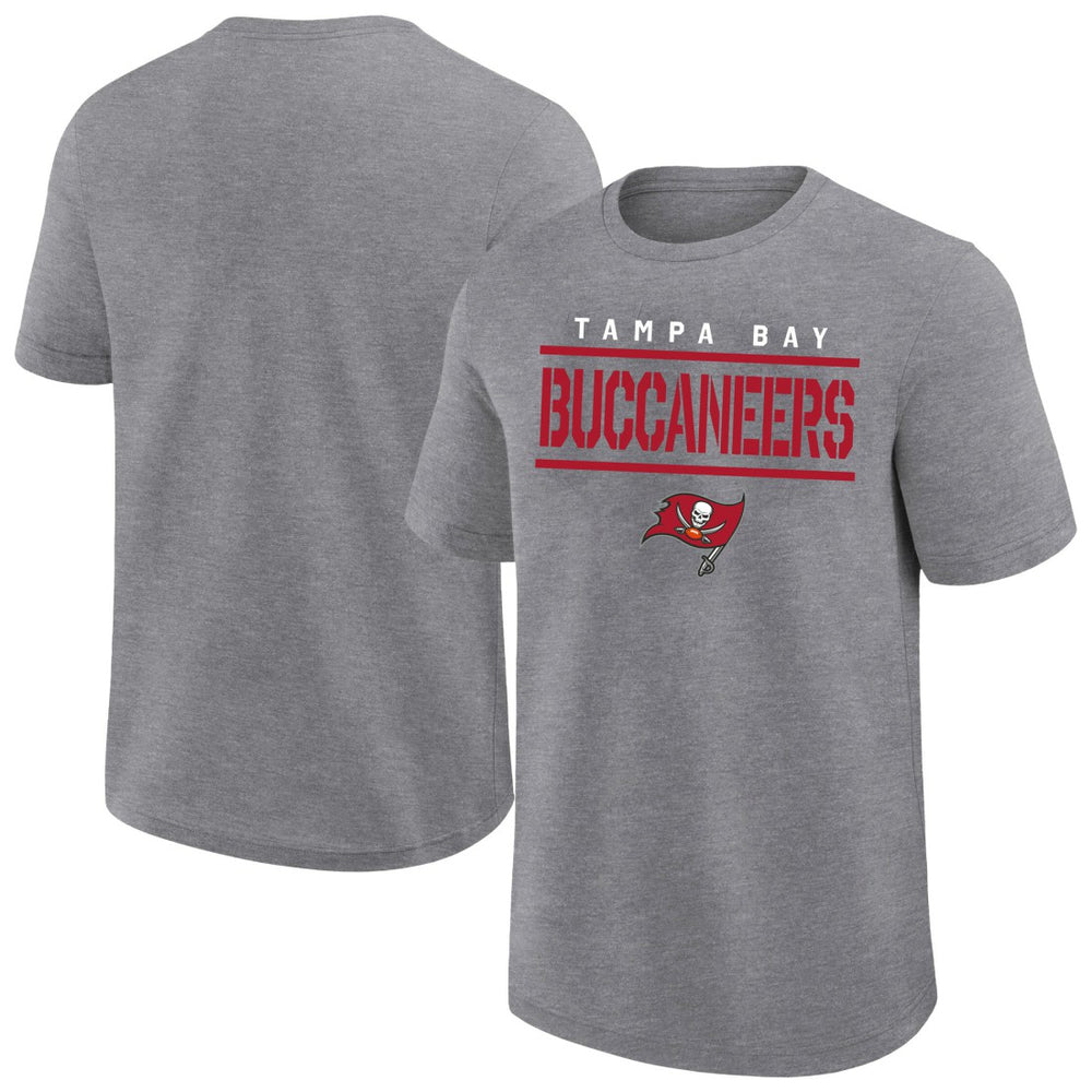 Tampa Bay Buccaneers Big & Tall Top Notch T-Shirt Heather Gray
