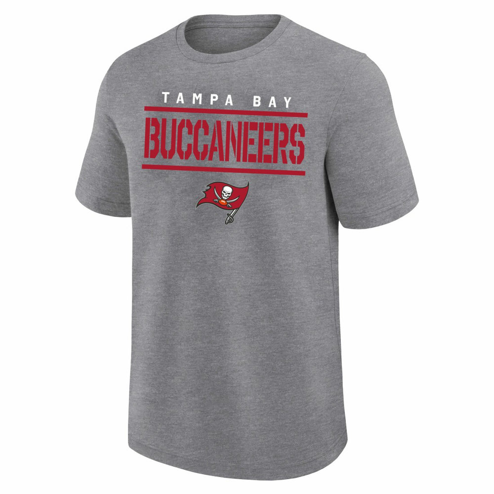 Tampa Bay Buccaneers Big & Tall Top Notch T-Shirt Heather Gray