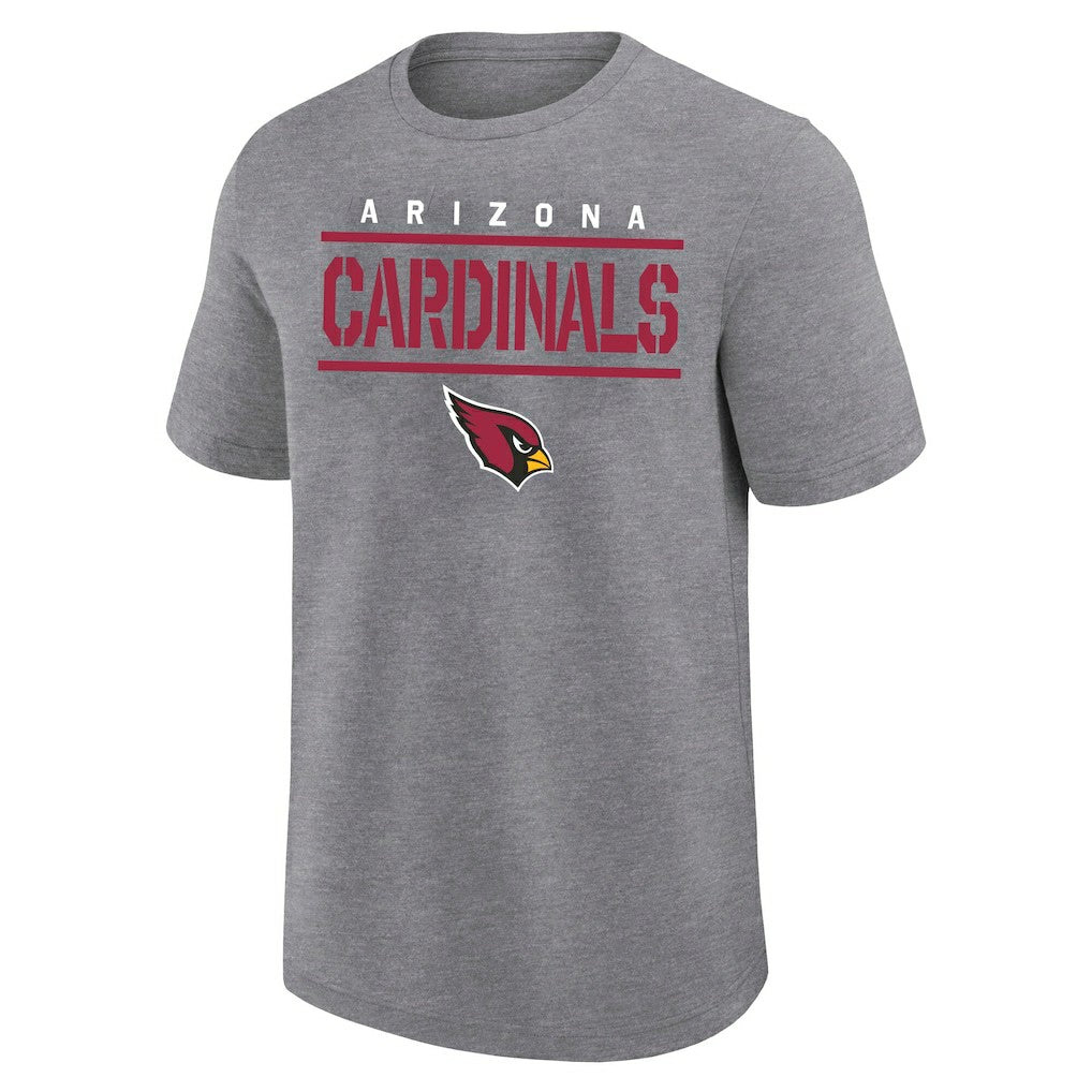 Arizona Cardinals Big & Tall Top Notch T-Shirt Heather Gray