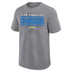 Los Angeles Chargers Big & Tall Top Notch T-Shirt Heather Gray