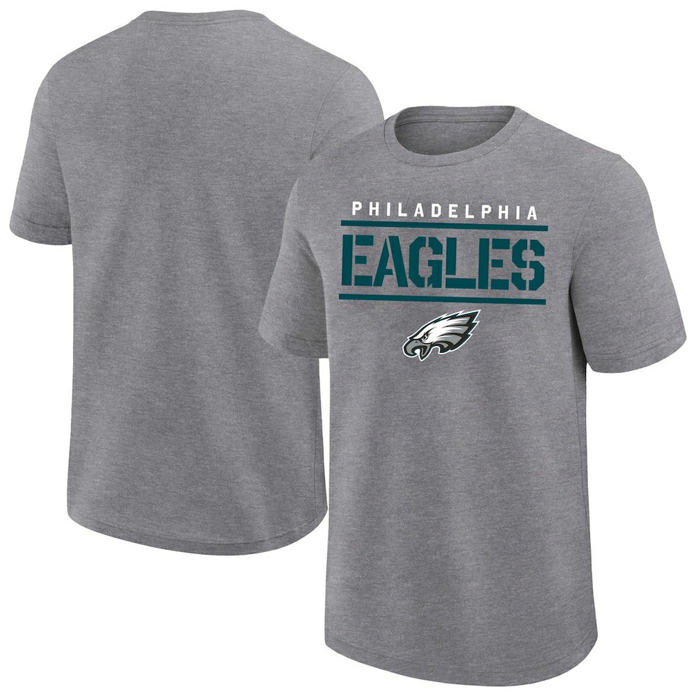 Philadelphia Eagles Big & Tall Top Notch T-Shirt Heather Gray