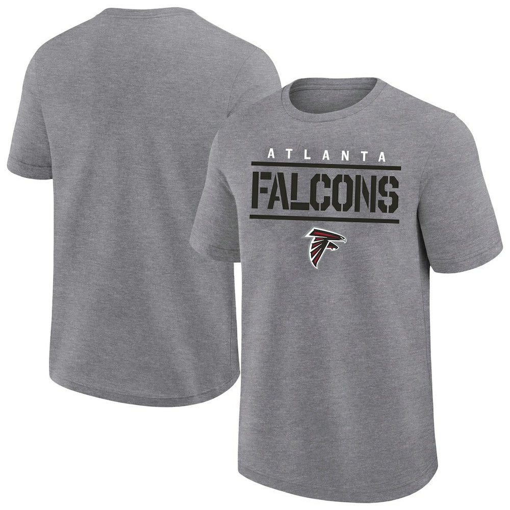 Atlanta Falcons Big & Tall Top Notch T-Shirt Heather Gray