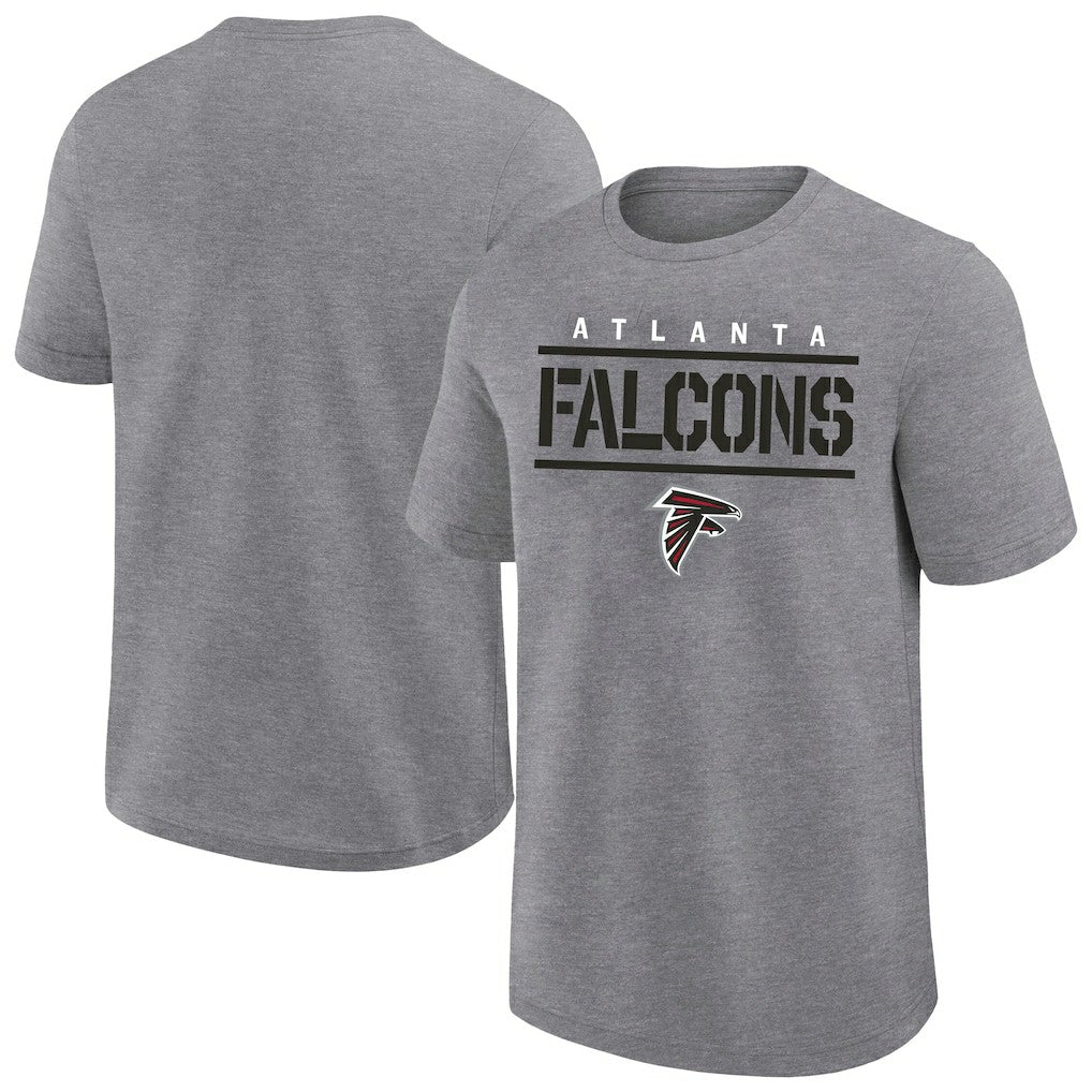Atlanta Falcons Big & Tall Top Notch T-Shirt Heather Gray