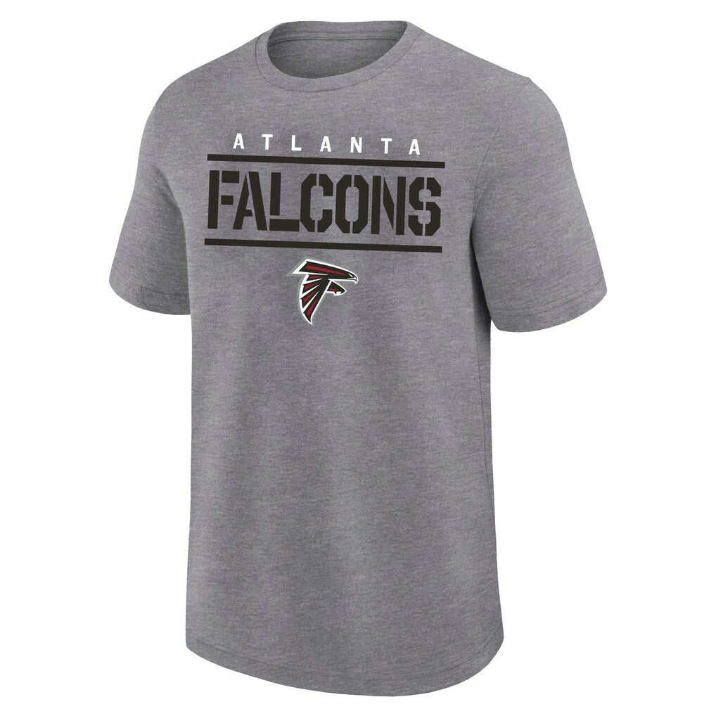 Atlanta Falcons Big & Tall Top Notch T-Shirt Heather Gray