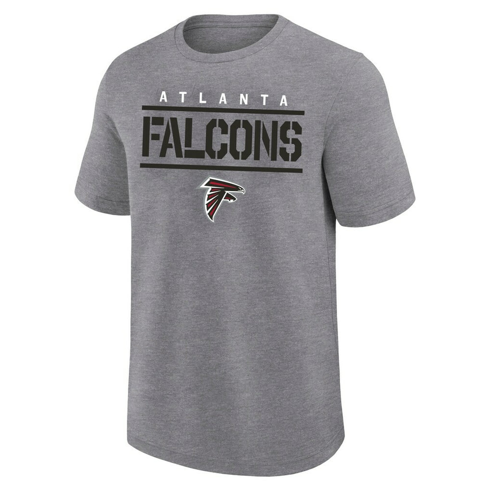 Atlanta Falcons Big & Tall Top Notch T-Shirt Heather Gray