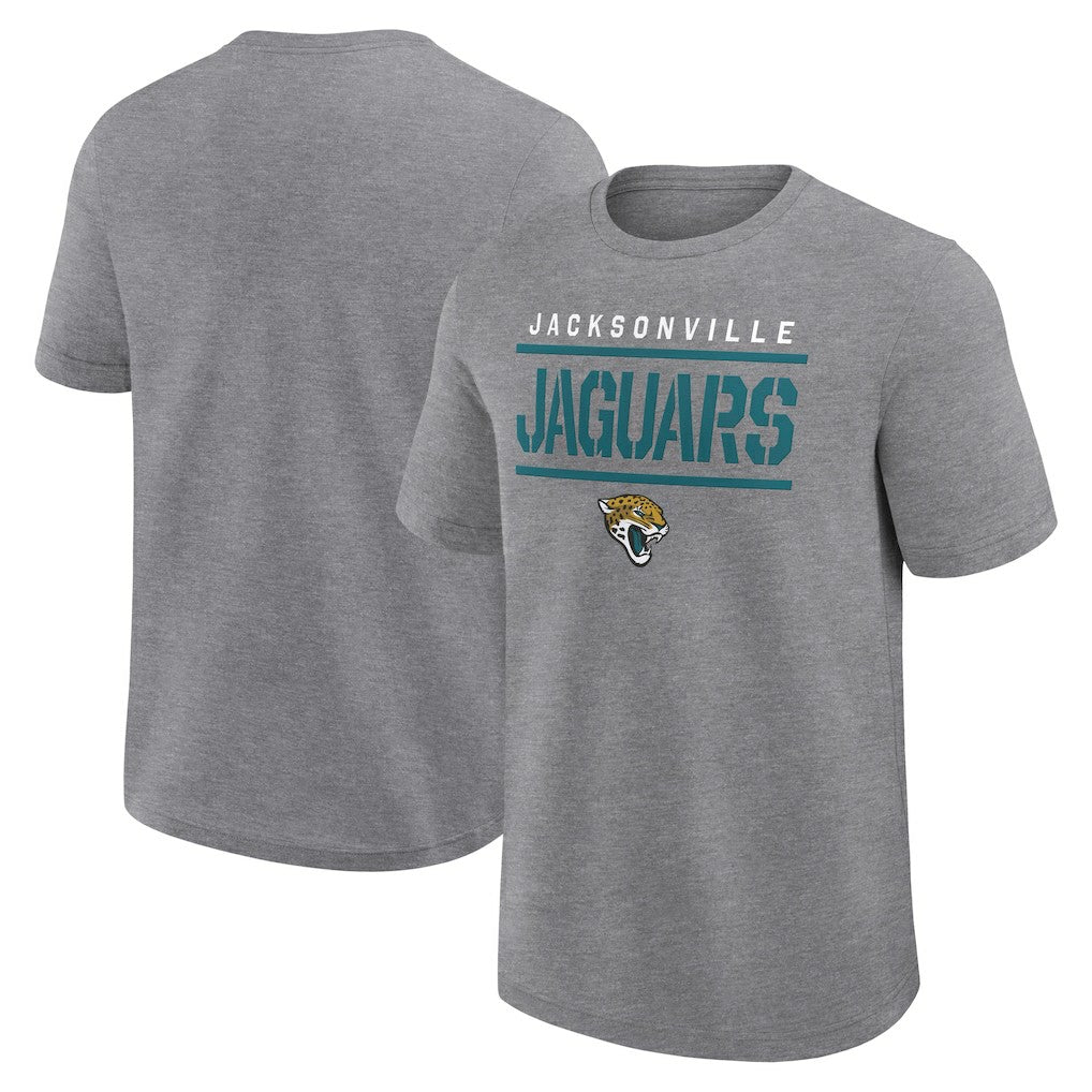 Jacksonville Jaguars Big & Tall Top Notch T-Shirt Heather Gray