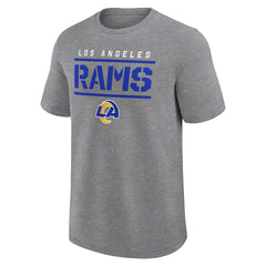 Los Angeles Rams Big & Tall Top Notch T-Shirt Heather Gray