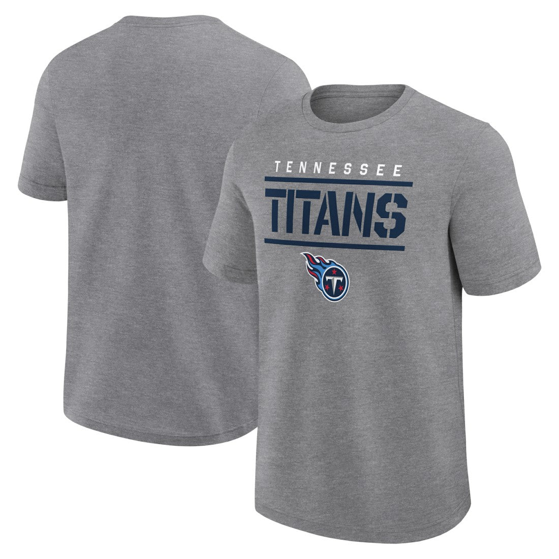 Tennessee Titans Big & Tall Top Notch T-Shirt Heather Gray
