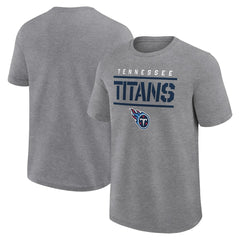 Tennessee Titans Big & Tall Top Notch T-Shirt Heather Gray