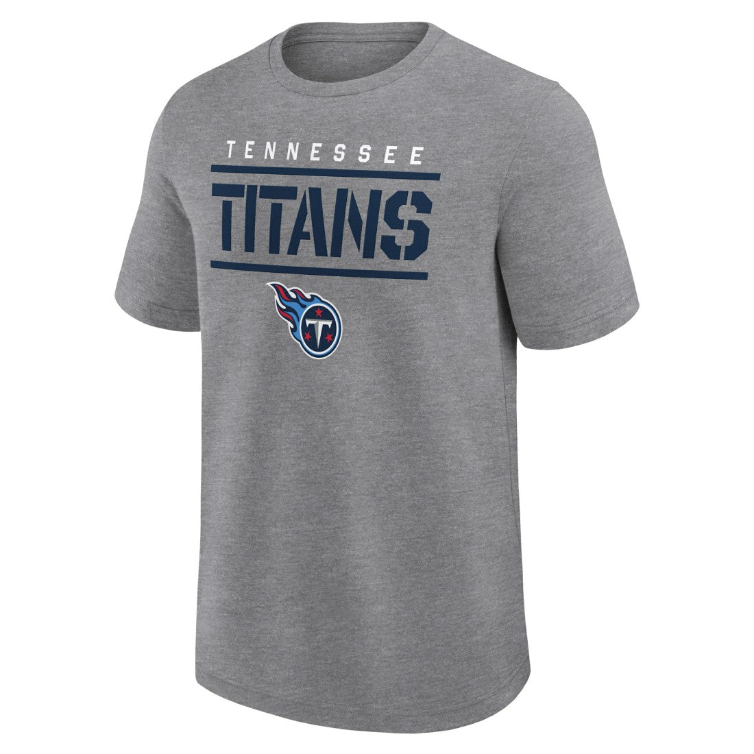 Tennessee Titans Big & Tall Top Notch T-Shirt Heather Gray