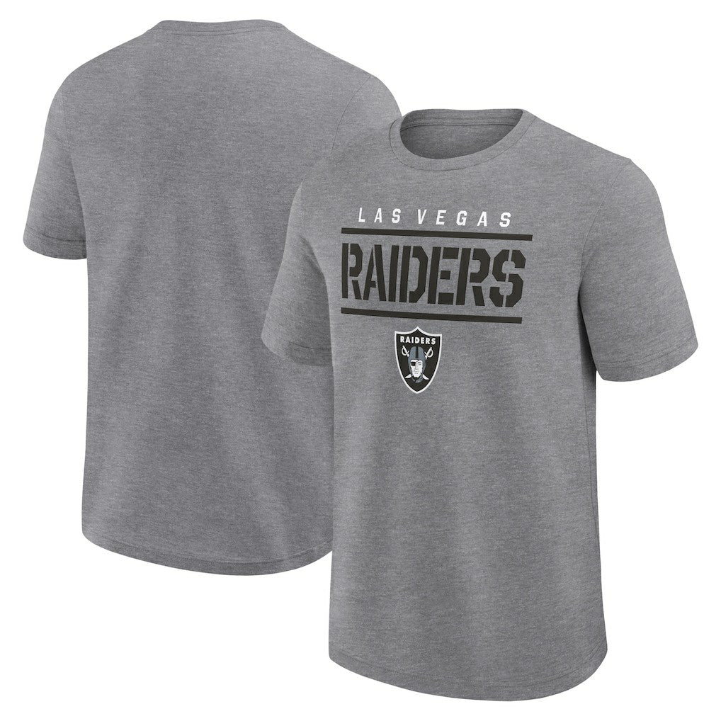 Las Vegas Raiders Big & Tall Top Notch T-Shirt Heather Gray