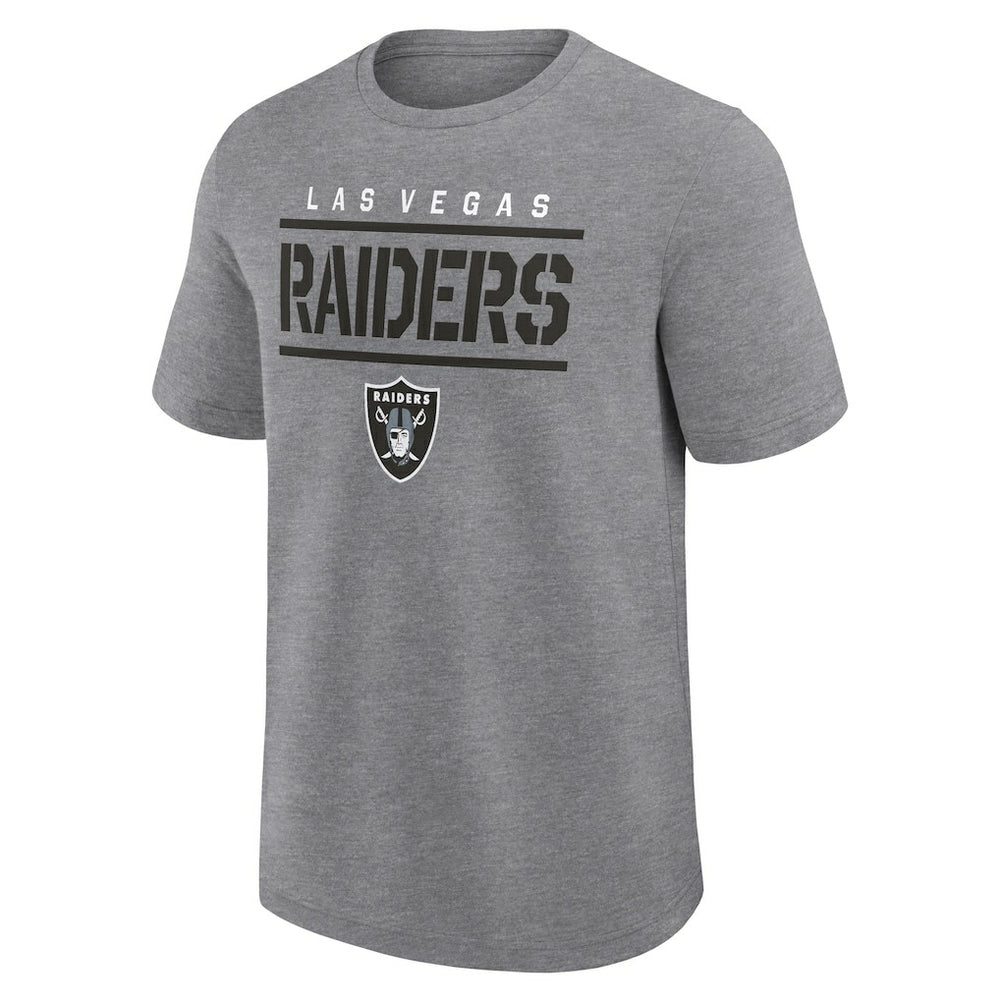 Las Vegas Raiders Big & Tall Top Notch T-Shirt Heather Gray