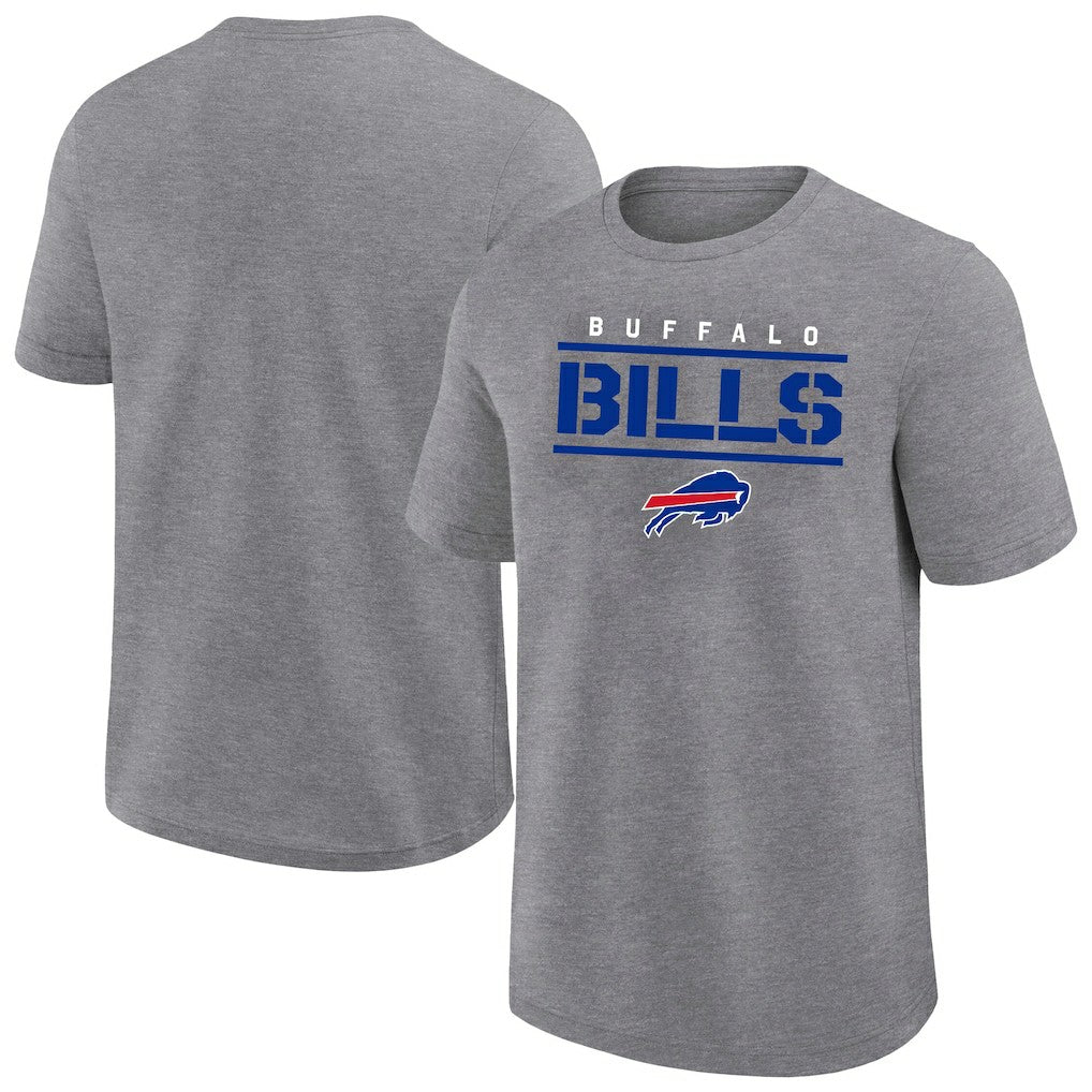 Buffalo Bills Big & Tall Top Notch T-Shirt Heather Gray