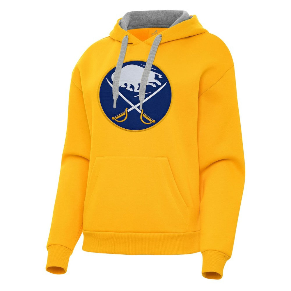 NHL Buffalo Sabres Antigua Women's Victory Pullover Hoodie - Gold