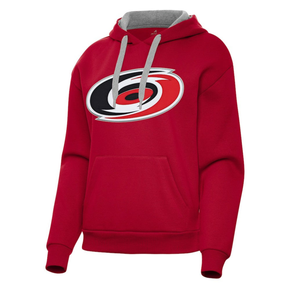 NHL Carolina Hurricanes Antigua Women's Victory Pullover Hoodie - Red