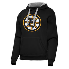 NHL Boston Bruins Antigua Women's Victory Pullover Hoodie - Black