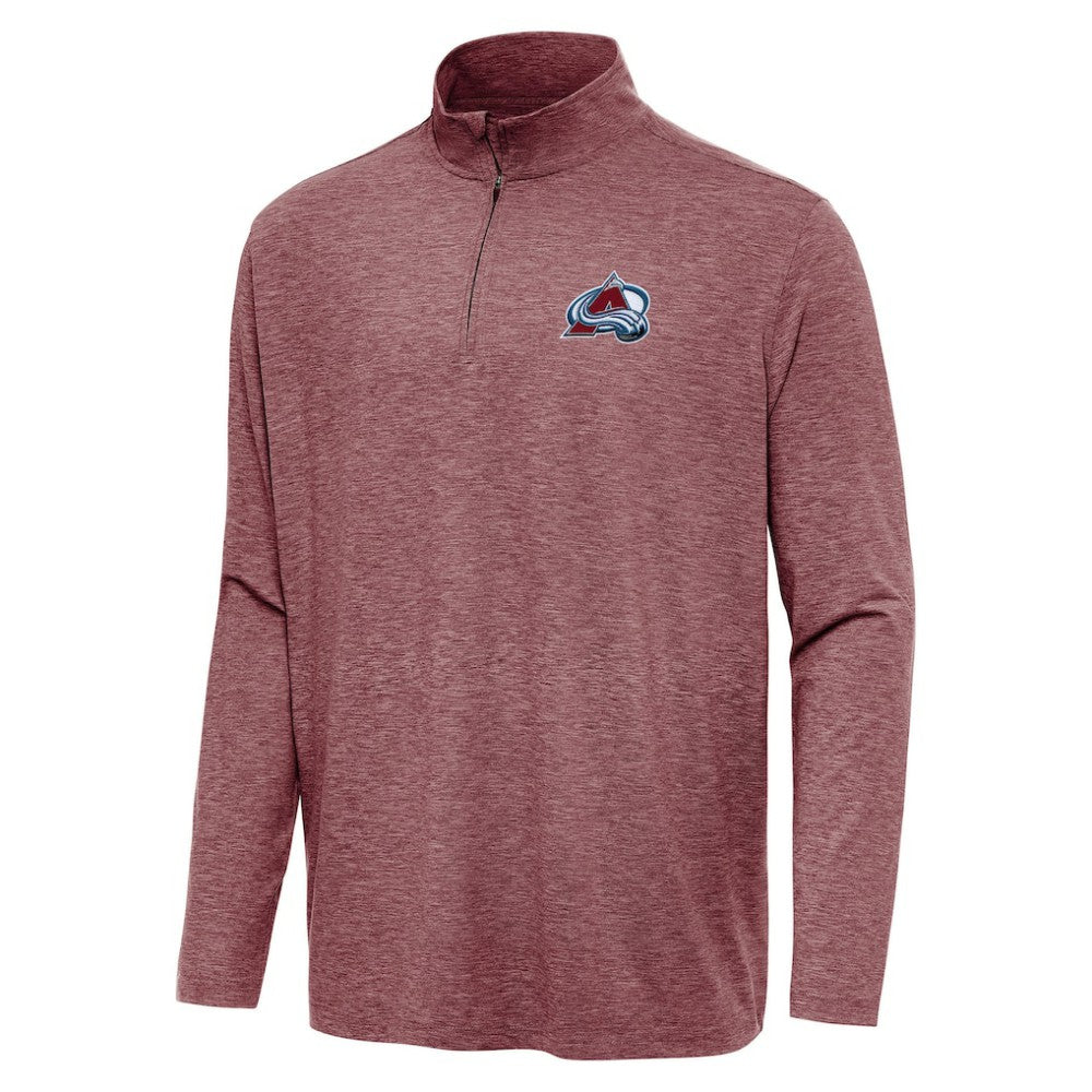 NHL Colorado Avalanche Antigua Hunk Quarter-Zip Top - Burgundy