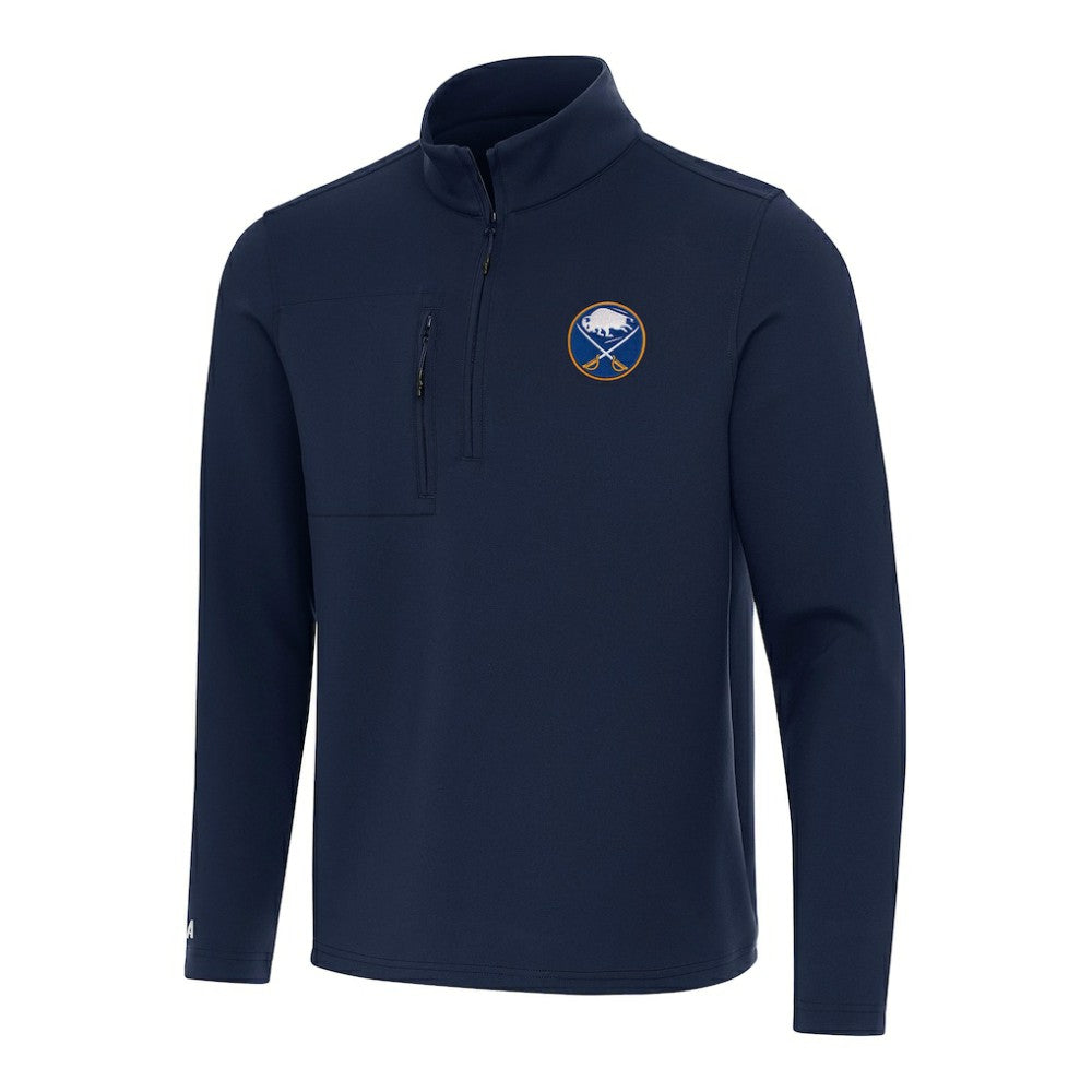 NHL Buffalo Sabres Antigua Insider Quarter-Zip Top - Navy