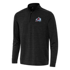 NHL Colorado Avalanche Antigua Bright Quarter-Zip Top - Heather Black