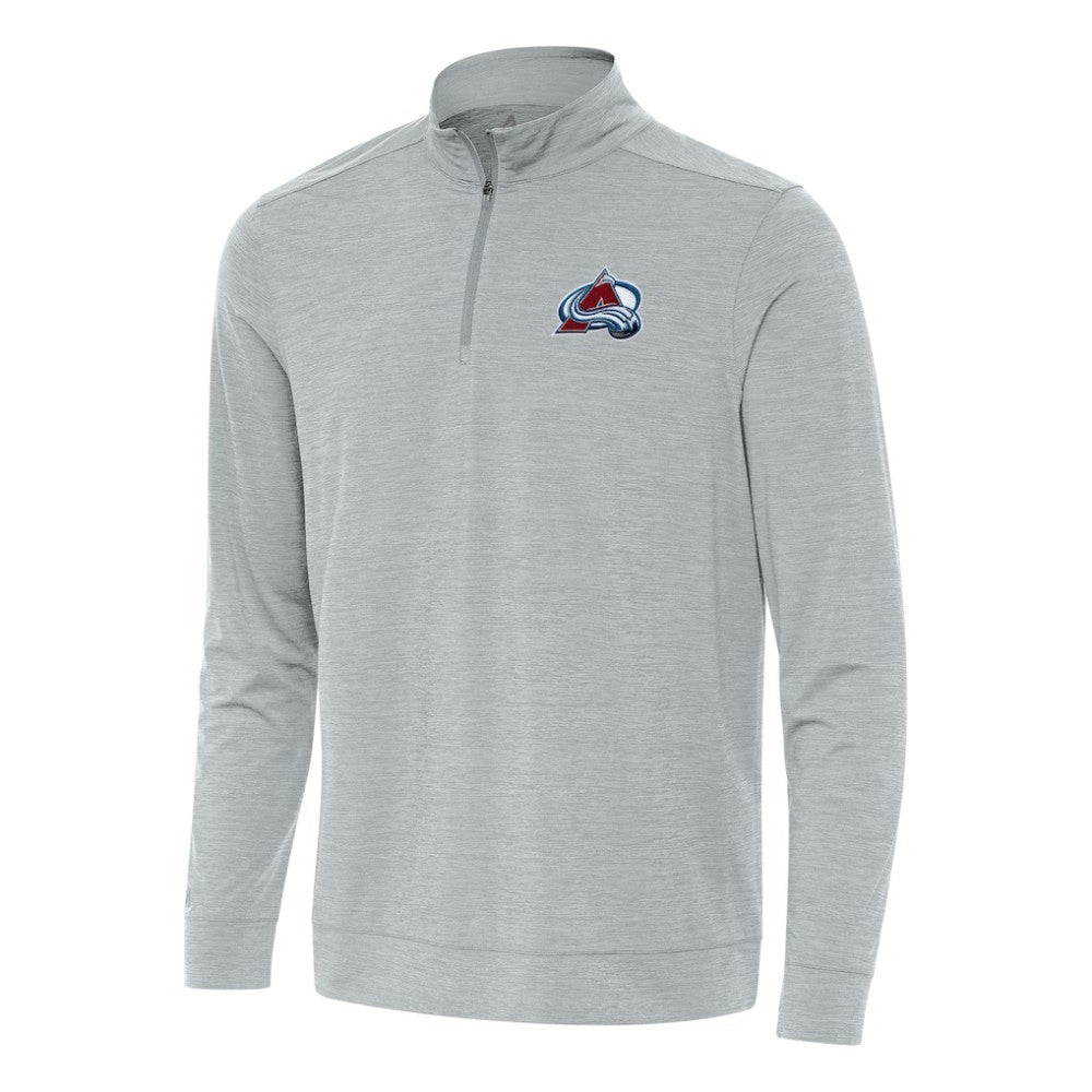 NHL Colorado Avalanche Antigua Bright Quarter-Zip Top - Heather Gray