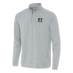 NHL Anaheim Ducks Antigua Bright Quarter-Zip Top - Heather Gray