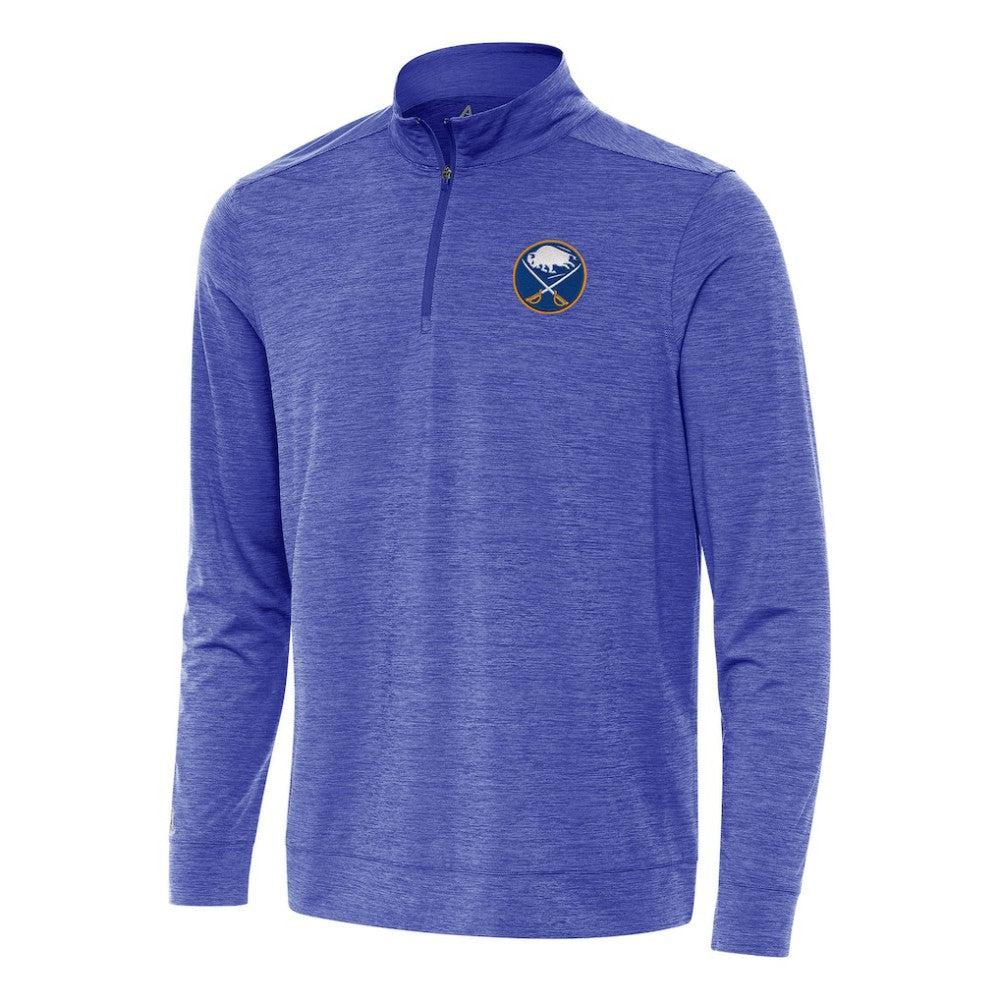NHL Buffalo Sabres Antigua Bright Quarter-Zip Top - Heather Royal