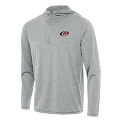 NHL Carolina Hurricanes Antigua Tidy Quarter-Zip Hoodie - Heather Gray