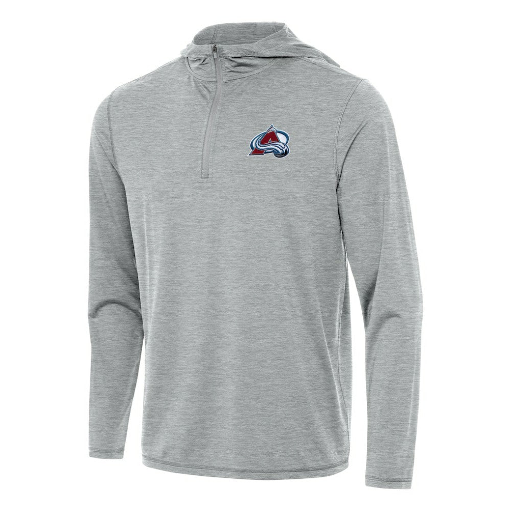 NHL Colorado Avalanche Antigua Tidy Quarter-Zip Hoodie - Heather Gray