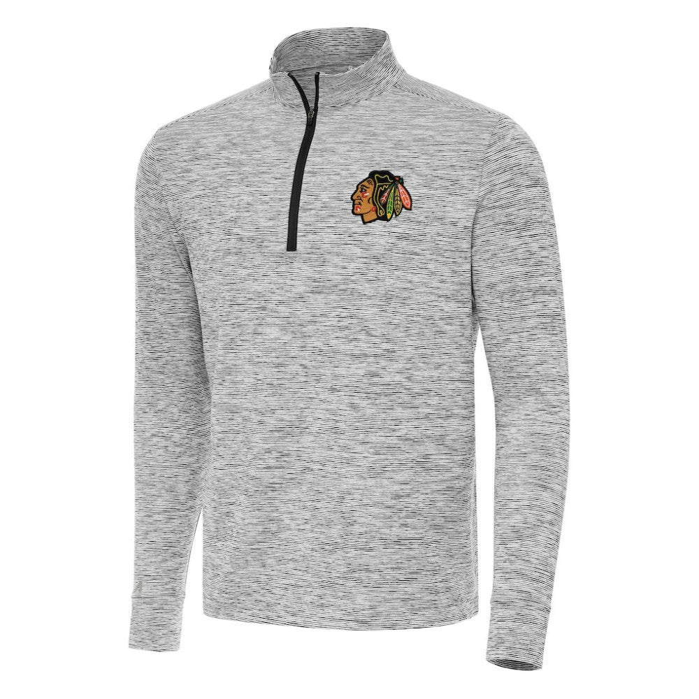 NHL Chicago Blackhawks Antigua Cause Quarter-Zip Top - Black