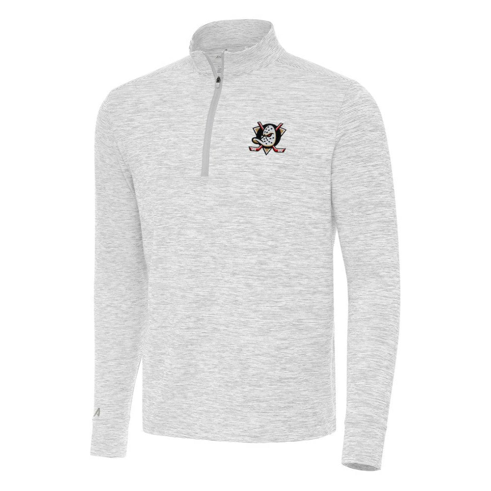 NHL Anaheim Ducks Antigua Cause Quarter-Zip Top - Gray