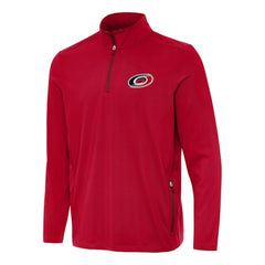 NHL Carolina Hurricanes Antigua Perilous Quarter-Zip Sweatshirt - Red