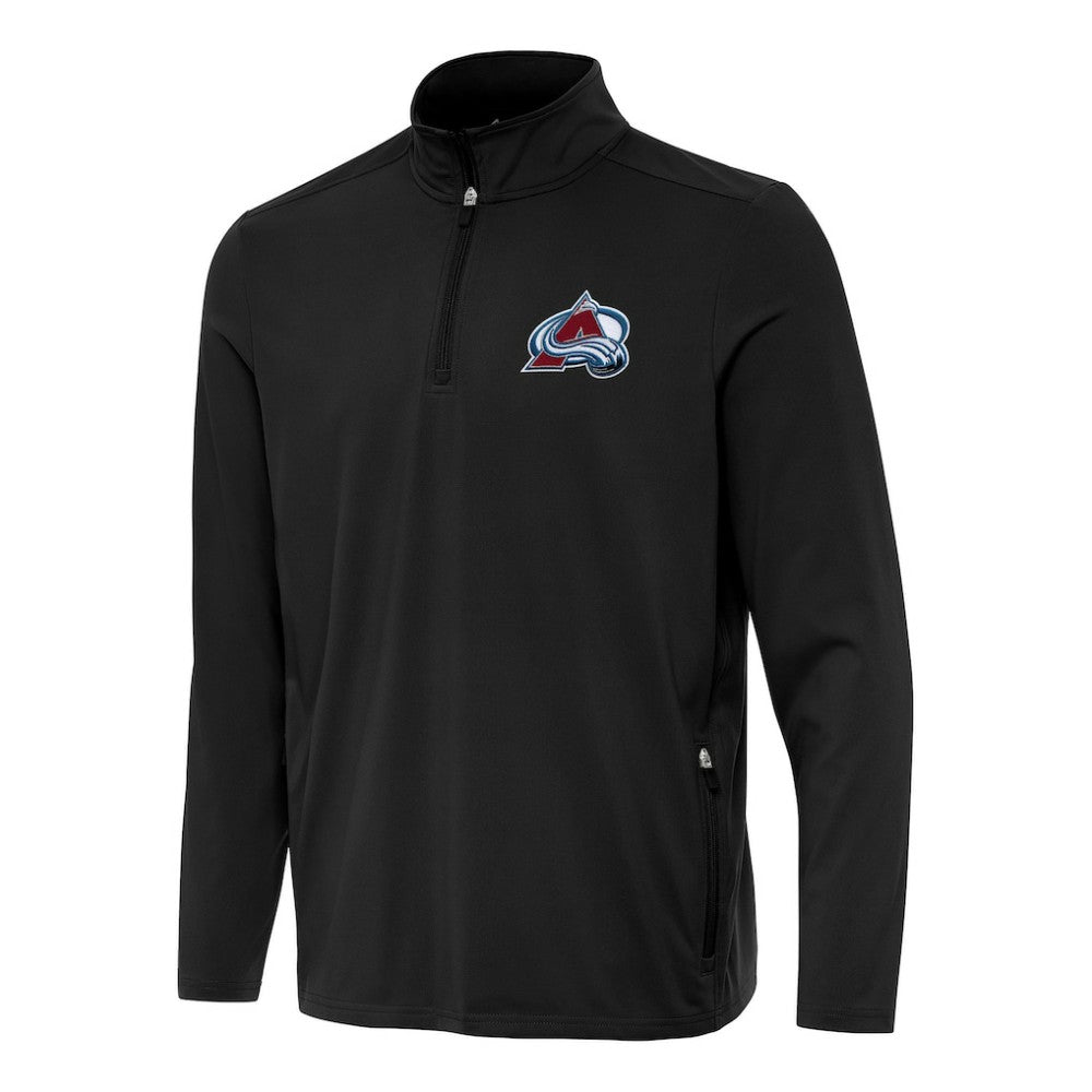 NHL Colorado Avalanche Antigua Perilous Quarter-Zip Sweatshirt - Black