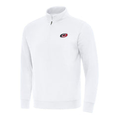 NHL Carolina Hurricanes Antigua Victory Quarter-Zip Mock Sweatshirt - White